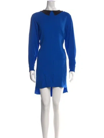 Pre-owned Stella Mccartney Mini Dress In Blue