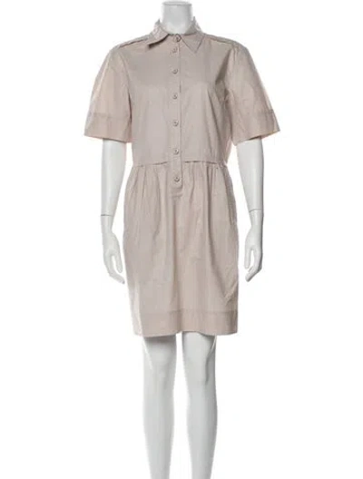 Pre-owned Stella Mccartney Mini Dress In Neutral