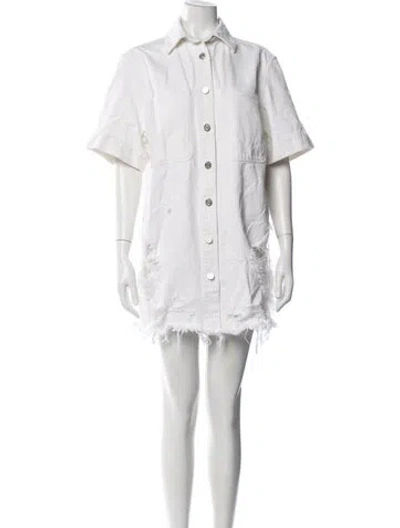 Pre-owned Stella Mccartney Mini Dress In White