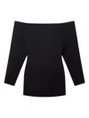 Stella Mccartney Mini Dress With Exposed Shoulders In Black