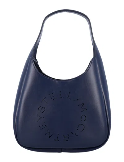 Stella Mccartney Mini Eco-friendly Hobo Handbag In Blue