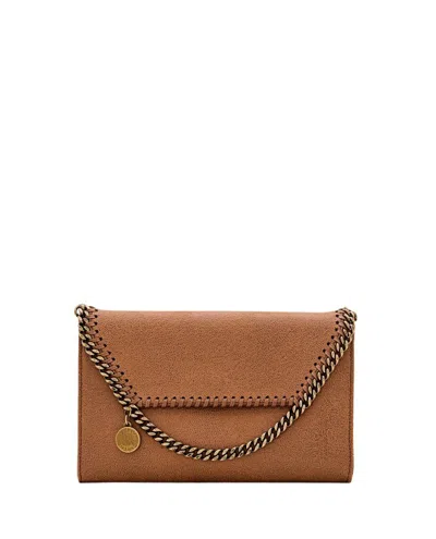 Stella Mccartney Mini Eco Shaggy Deer Crossbody Bag In Brown