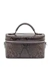 Stella Mccartney Mini Embossed Cross-body Bag In Brown