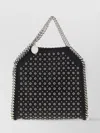 Stella Mccartney Tiny Falabella Stud-embellished Tote Bag In Black