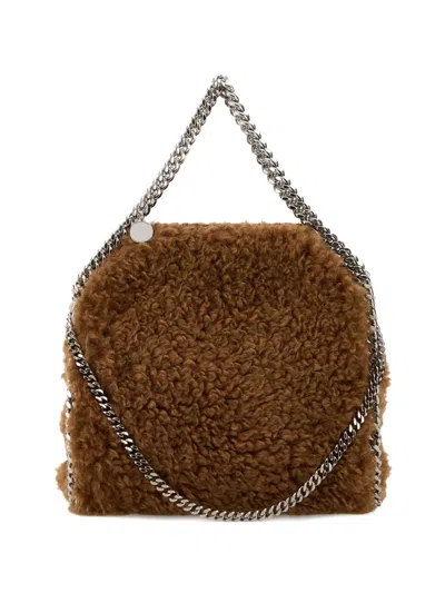 Stella Mccartney Mini Falabella Chain-strap Tote Bag In Brown