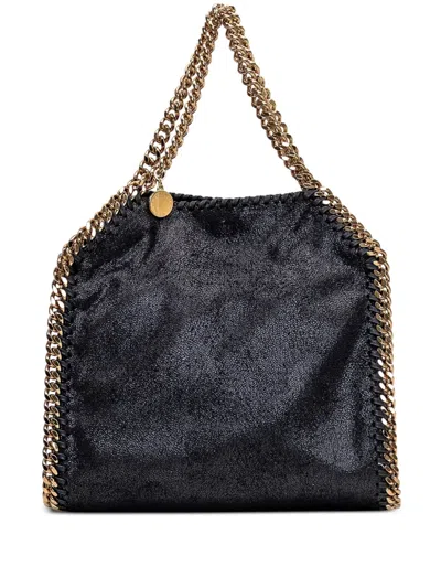 Stella Mccartney Mini Falabella Chain-trimmed Tote Bag In Black