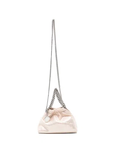 Stella Mccartney Mini Falabella Chain-link Clutch Bag In Pink