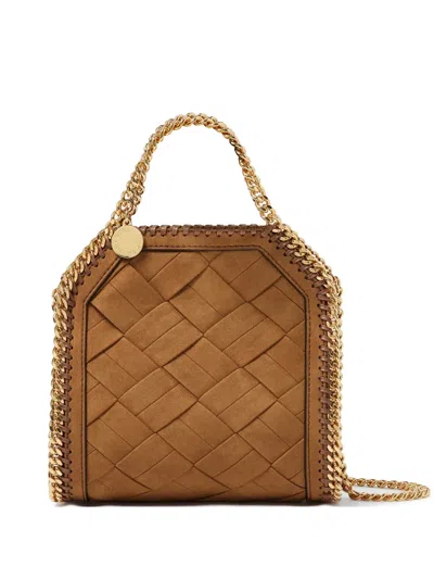 Stella Mccartney Mini Falabella Chain-strap Shoulder Bag In Brown