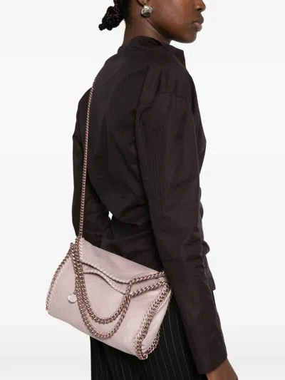 Stella Mccartney Mini Falabella Chain-trim Tote Bag In Pink