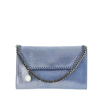 Stella Mccartney Falabella Chain-trim Crossbody Bag In Blue