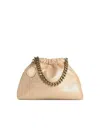 Stella Mccartney Mini Bag Falabella Coulisse Chain Strap In Gold