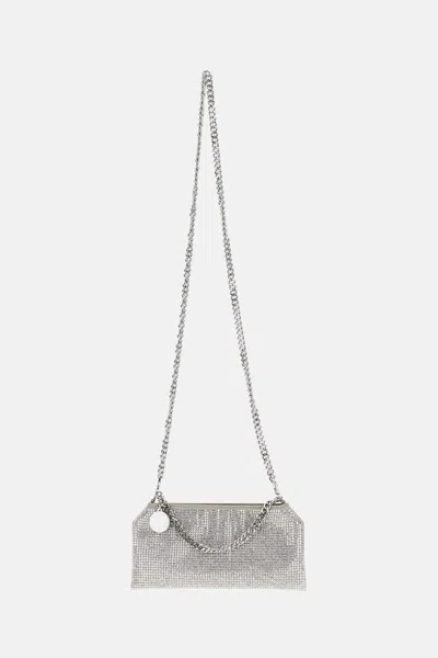 Stella Mccartney Mini Falabella Evening In Silver