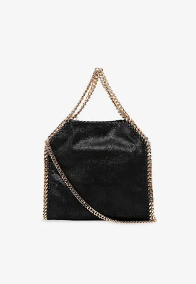 Stella Mccartney Mini Falabella Faux Leather Handbag In Black