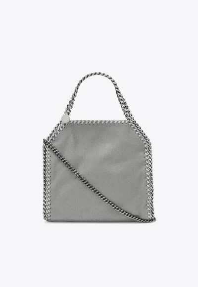 Stella Mccartney Mini Falabella Faux Leather Shoulder Bag In Gray
