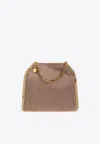 Stella Mccartney Hexagonal-shaped Textured Bag With Chain Strap In Sand