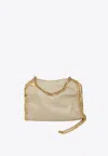 Stella Mccartney Mini Falabella Faux Leather Tote Bag In Neutral