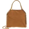 Stella Mccartney Camel Suede Alter Mat Mini Falabella Handbag In Brandy