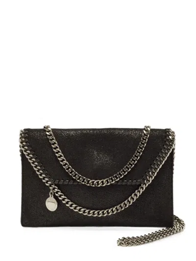 Pre-owned Stella Mccartney Mini Falabella Flap Cross Body Bag In Black