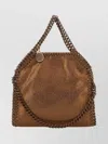 Stella Mccartney Bronze Shaggy Deer Mini Falabella Handbag In Brown