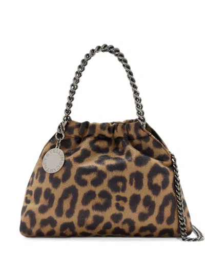 Stella Mccartney Mini Falabella Leopard-print Tote Bag In Pattern