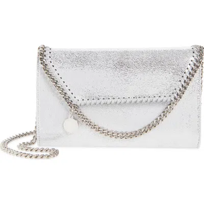 STELLA MCCARTNEY STELLA MCCARTNEY MINI FALABELLA METALLIC CROSSBODY BAG