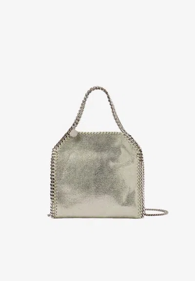 Stella Mccartney Mini Falabella Metallic Tote Bag In Pattern