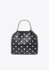 Stella Mccartney Mini Falabella Studded Tote Bag In Black