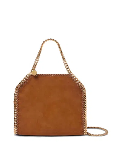 Stella Mccartney Mini Falabella Suede Bag In Sand