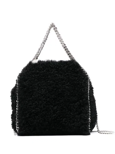 Stella Mccartney Mini Falabella Teddy Tote Bag In Black