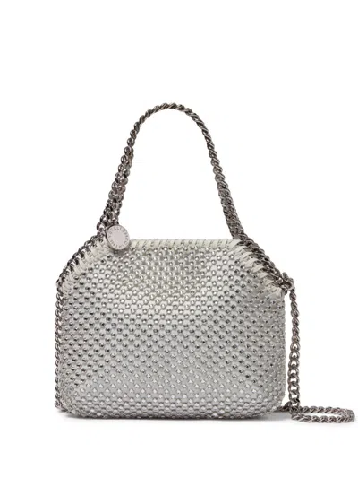 Stella Mccartney Mini Falabella Tote Bag In Gray