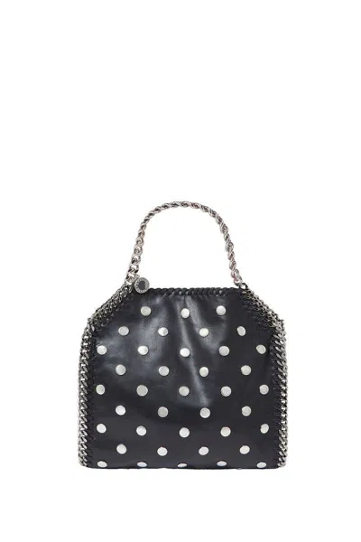 Stella Mccartney Mini Falabella Tote Bag With Studs In Black
