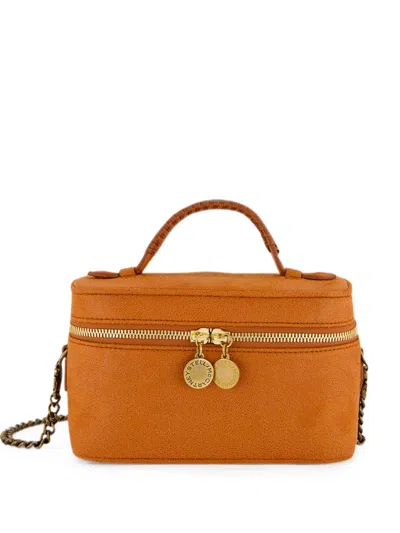 Stella Mccartney Mini Falabella Vanity Cross Body Bag In Orange