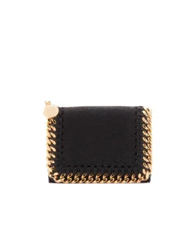 Stella Mccartney Mini Falabella Wallet In Black