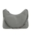 Stella Mccartney Mini Falabella Zip Shoulder Bag In Gray