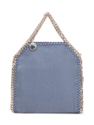 Stella Mccartney Mini Fashion Statement Shoulder Bag In Blue