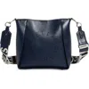 Stella Mccartney Mini Faux Leather Crossbody Bag In 4148 - Denim Blue