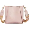 Stella Mccartney Mini Faux Leather Crossbody Bag In 5752 - Pale Mauve