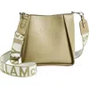 Stella Mccartney Mini Faux Leather Crossbody Bag In 9809 - Bamboo