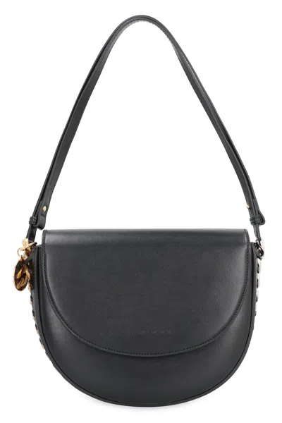 Stella Mccartney Mini Frayme Shoulder Handbag In Black