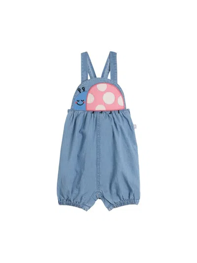 Stella Mccartney Mini Girls' Chic Romper In Blue