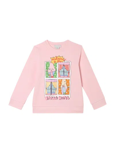 Stella Mccartney Mini Hotel Sweater For Baby Girls In Multicolour