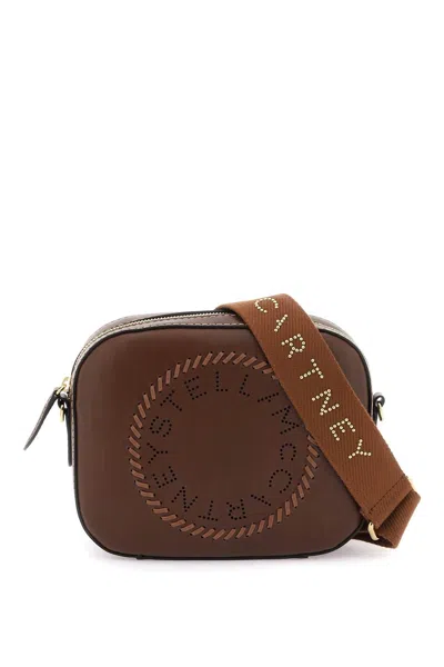 Stella Mccartney Mini Logo Camera Bag In Brown