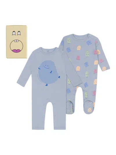 Stella Mccartney Mini Onesie Set In Blue
