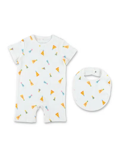Stella Mccartney Mini Party Hat Print Gift Set In White