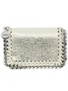 Stella Mccartney Mini Polyamide Wallet In Silver