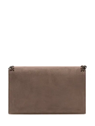 Stella Mccartney Mini Portasheet Wallet In Dark Taupe