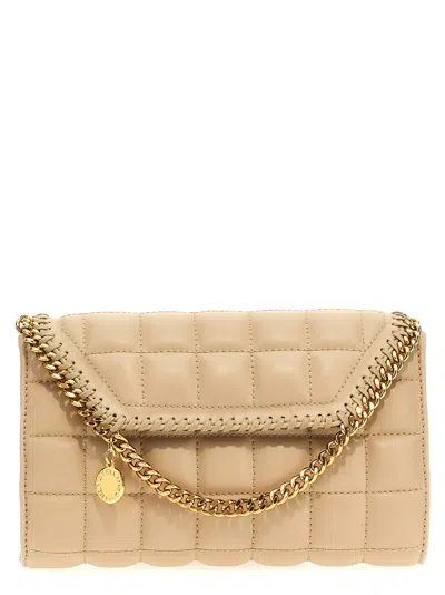 Stella Mccartney Mini Quilted Shoulder Strap In Yellow