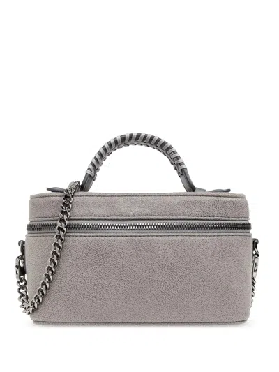 Stella Mccartney Mini Recycled Chain Bag - Height 11 Cm, Width 19 Cm, Depth 8 Cm In Grigio