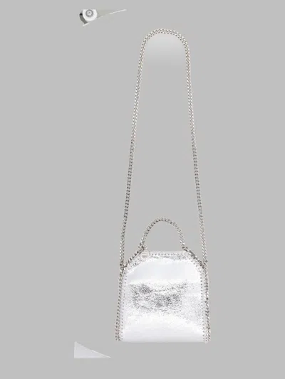 Stella Mccartney Mini Shoulder Bag By  In Silver