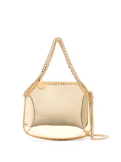 Stella Mccartney Mini Shoulder Bag Mirrored Alter Mat In Gold